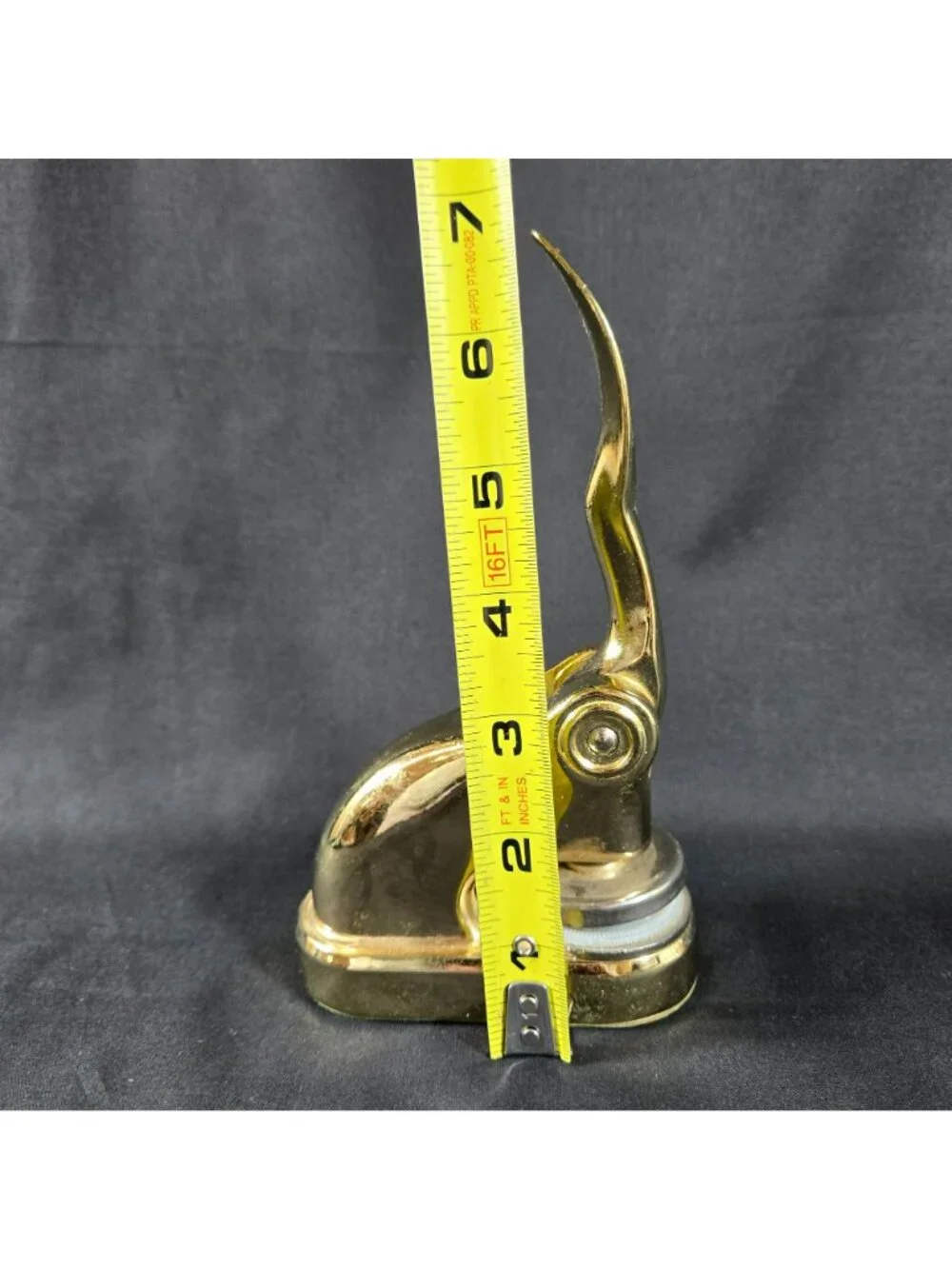 Vintage Star Case Lever Brass Seal Embosser Library Stamp Hong Kong